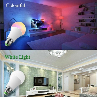 E27 10W RGB LED Bulb 16-color Light with Remote Control