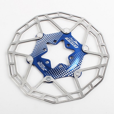 Ultralight Floating Disc Brake Rotors Pads Blue