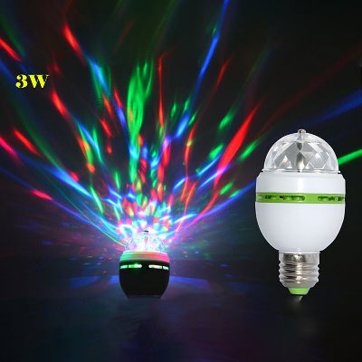E27 3 Colors RGB LED Bulb Stage Light Party Lamp